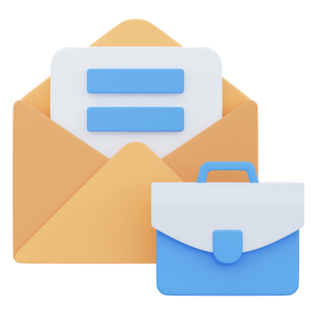 Job Mail  3D Icon