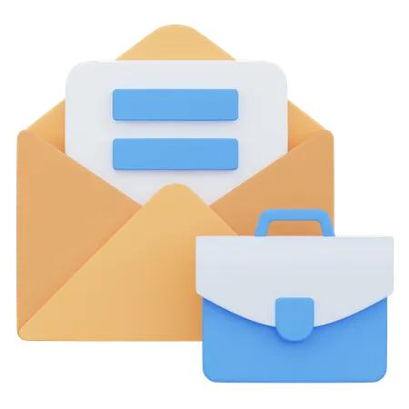 Job Mail  3D Icon