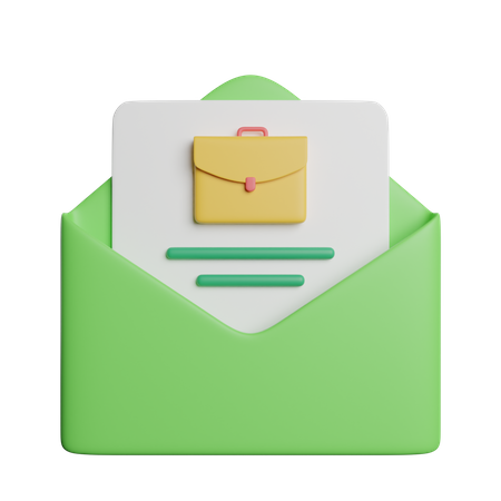 Job Mail  3D Icon