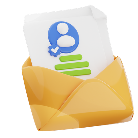 Job Mail  3D Icon