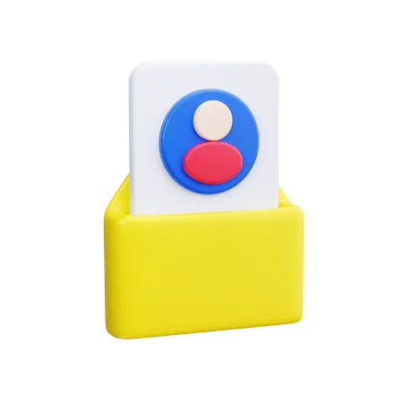 Job Mail  3D Icon