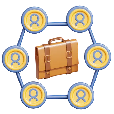 Job Networking  3D Icon