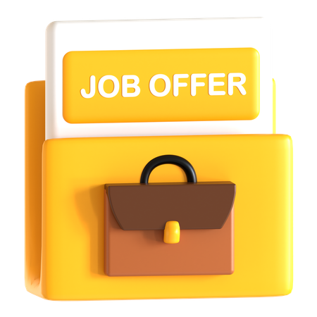 Job Offer Letter  3D Icon