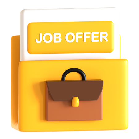 Job Offer Letter  3D Icon