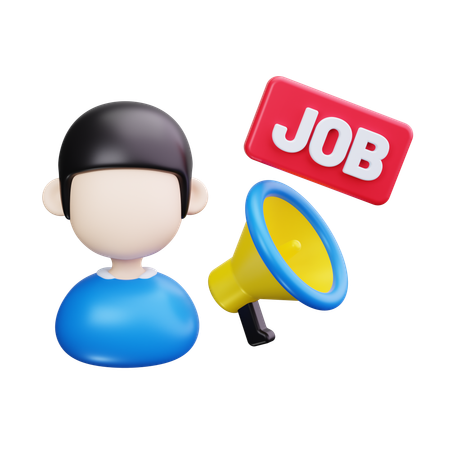 Job promotion  3D Icon