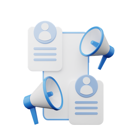 Job Recruitment Application  3D Icon
