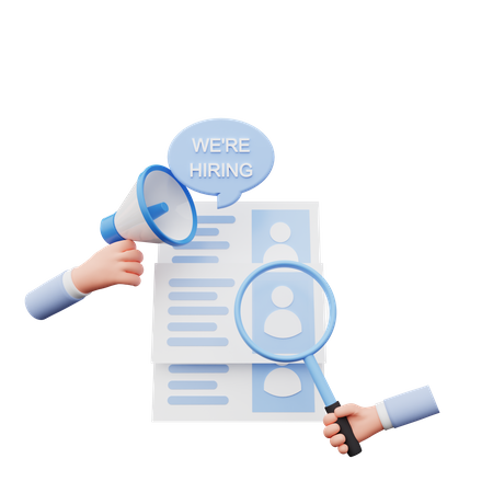 Job Recruitment Application  3D Icon