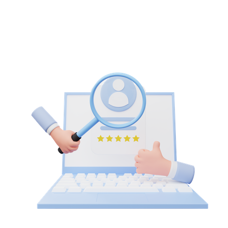 Job Recruitment Website  3D Icon