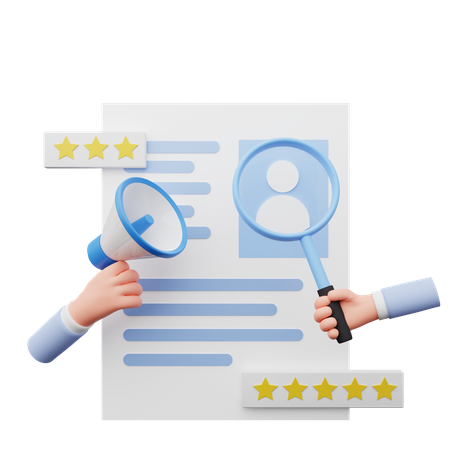 Job Recruitment Website  3D Icon