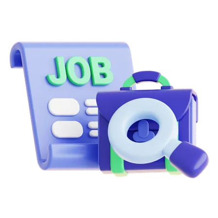 Job Search Icon 3D Icon