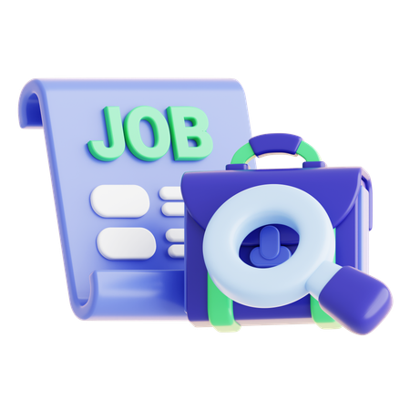 Job Search  3D Icon