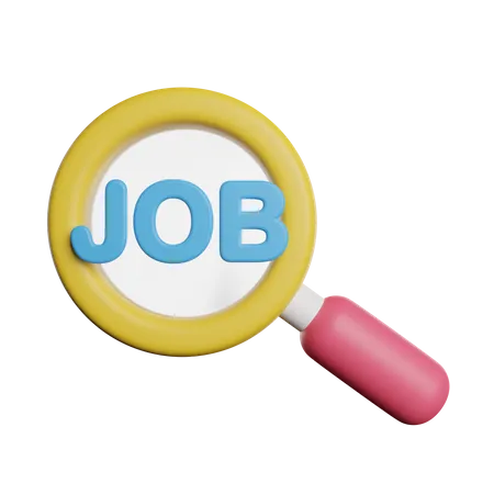 Job Search Recruitment 3D Icon