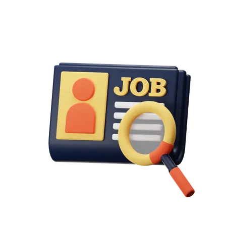 Job Search  3D Icon