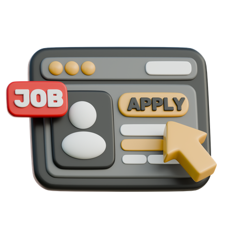 Job Seeking  3D Icon