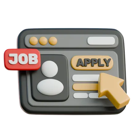 Job Seeking  3D Icon