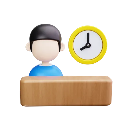 Job Time  3D Icon