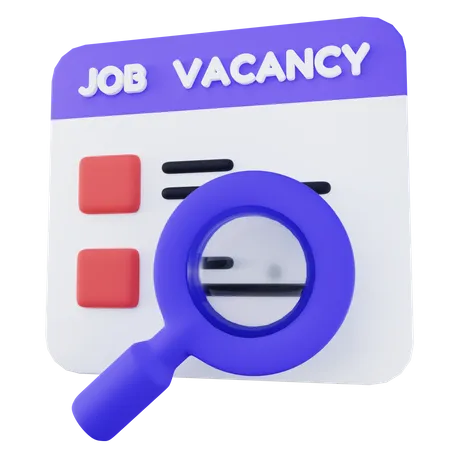 Job Vacancy  3D Illustration