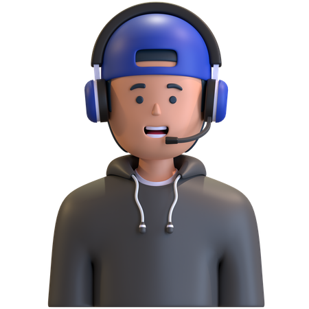 Jogador  3D Icon