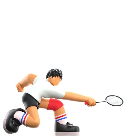 Jogador de badminton  3D Icon