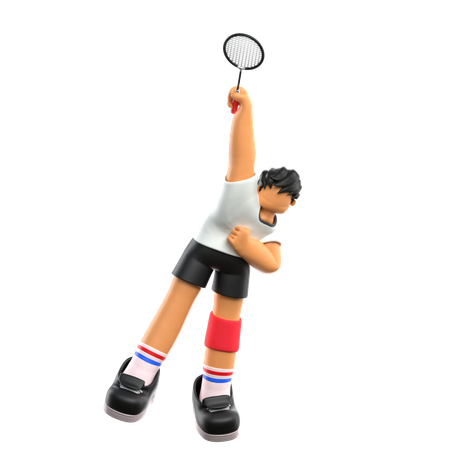 Jogador de badminton  3D Icon