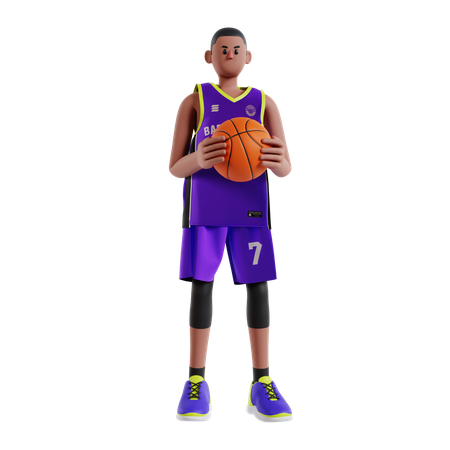 Jogador de basquete  3D Illustration