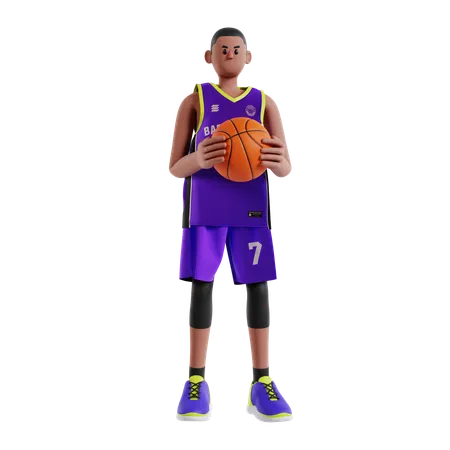 Jogador de basquete  3D Illustration