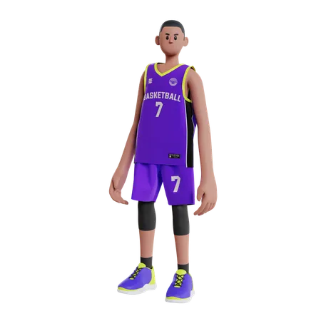 Jogador de basquete  3D Illustration