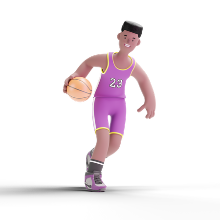 Jogador de basquete  3D Illustration