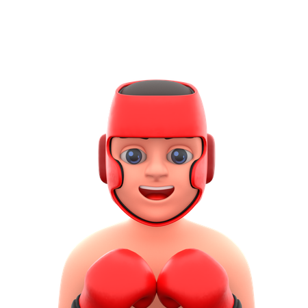 Jogador de boxe  3D Icon