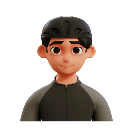 Jogador de ciclismo  3D Icon