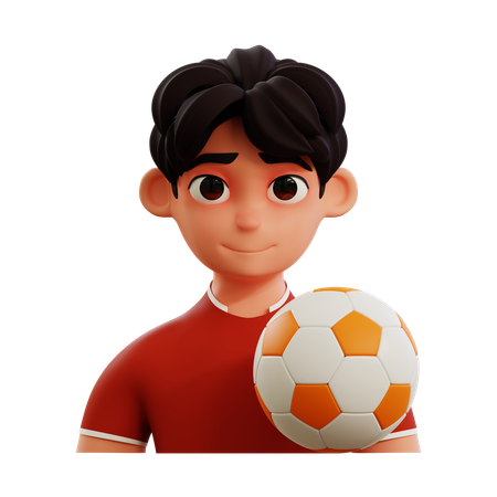 Jogador de futebol  3D Icon