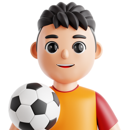 Jogador de futebol  3D Icon