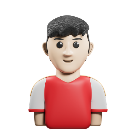 Jogador de futebol  3D Icon