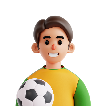 Jogador de futebol  3D Icon