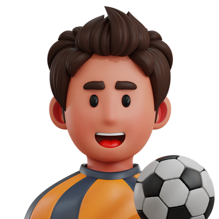 Jogador de futebol  3D Icon