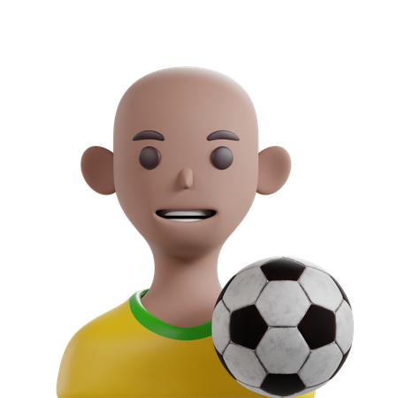 Jogador de futebol masculino  3D Icon