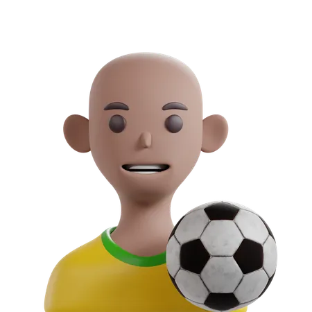 Jogador de futebol masculino  3D Icon