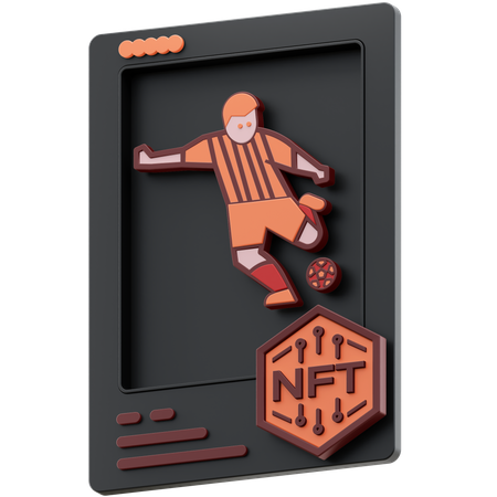 Jogador de futebol  3D Icon