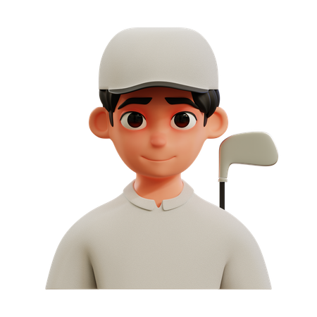 Jogador de golf  3D Icon