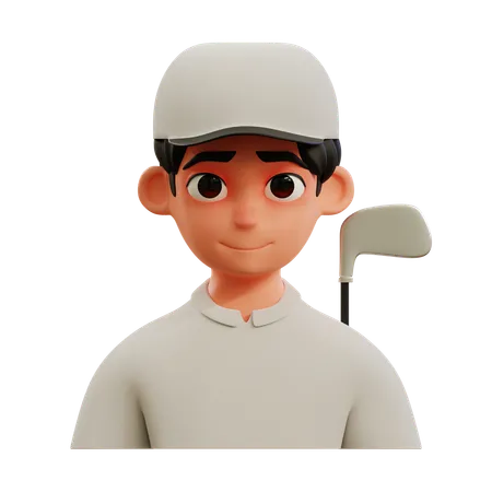 Jogador de golf  3D Icon