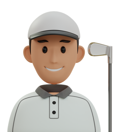 Jogador de golf  3D Icon