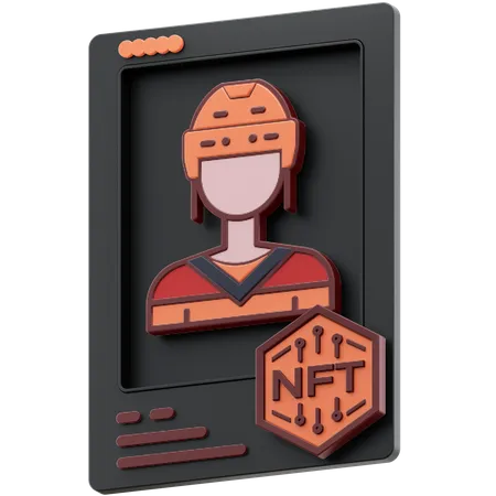 Jogador de hóquei nft  3D Icon