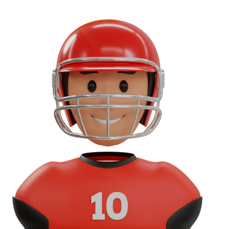 Jogador de rugby  3D Icon