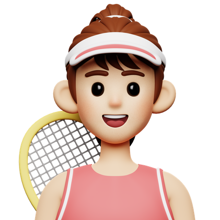 Jogador de tênis  3D Icon