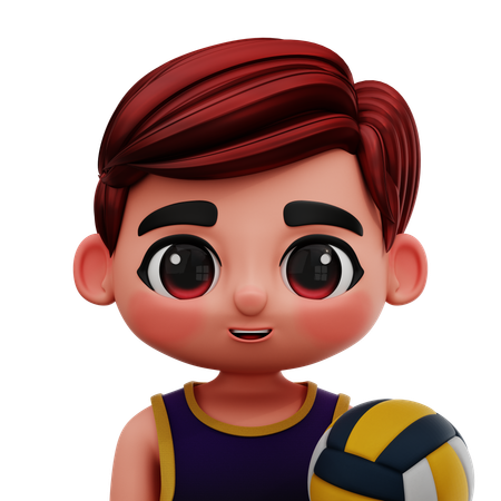 Jogador de voleibol  3D Icon