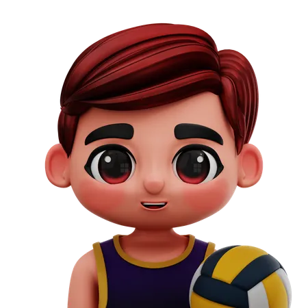 Jogador de voleibol  3D Icon