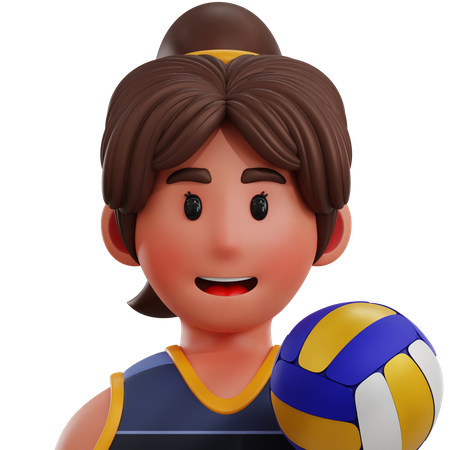 Jogador de voleibol  3D Icon