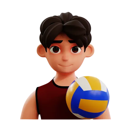 Jogador de voleibol  3D Icon