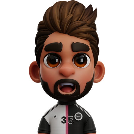 Jogador da Juventus  3D Icon