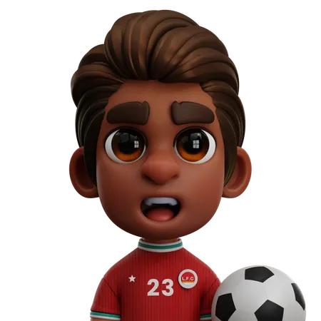 JOGADOR DO LIVERPOOL FC COM BOLA  3D Icon